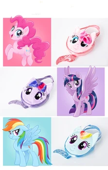 

Cartoon Mini Pony Children Handbag for Girl Shoulder Bag PU Leather Crossbody Purse Bags High Quality Leisure bag