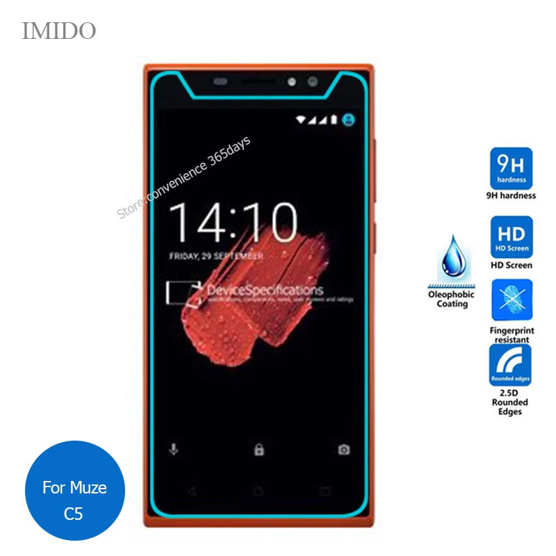 

For Prestigio Muze C5 Tempered Glass Screen Protector 2.5 9h Safety Protective Film For Psp 5510 on C 5 PSP5510DUO PSP5510