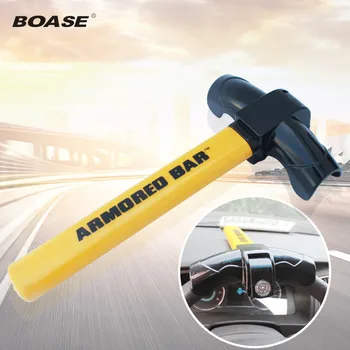 

T Style Black And Yellow Car Steering Wheel Lock Car Anti-Theft Security Lock With Keys Anti Theft Devices Vehicle Lock For Cars