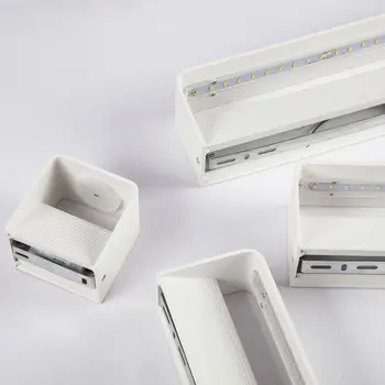 

LED Wall Lamps 10/20/30cm AC85-265V Modern Simple Bedroom Lights Indoor Kitchen Corridor Lighting Aluminum Material CWL0026