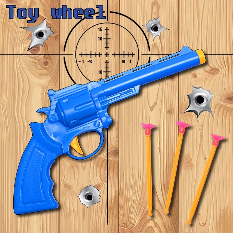 Sucker Bullets Cool Revolver Outdoor Fun Sports water Fun Toy Gun airsoft air guns CS Children