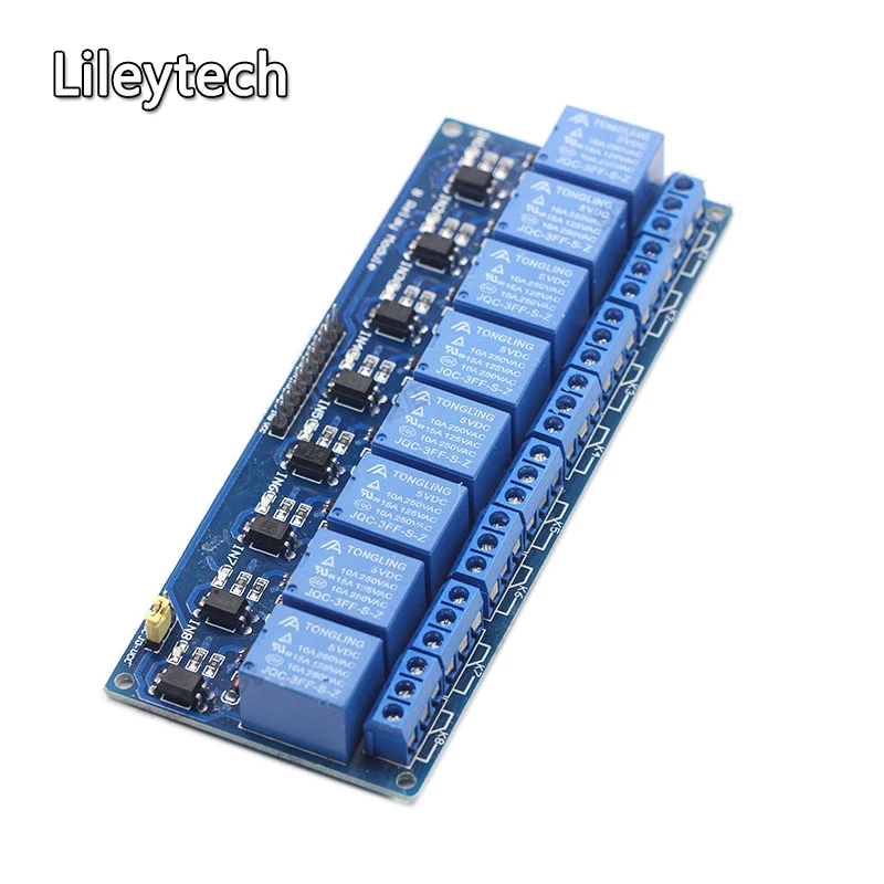 1 шт. 5 В 8-реле канала совета Модуль PIC AVR MCU DSP ARM Электронный 8-канальный релейный