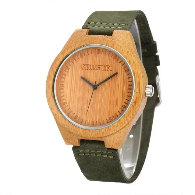 

Wooden Watch Male Brand Luxury for Women Leather Strap Relogio Masculino Dropshipping Man light watch
