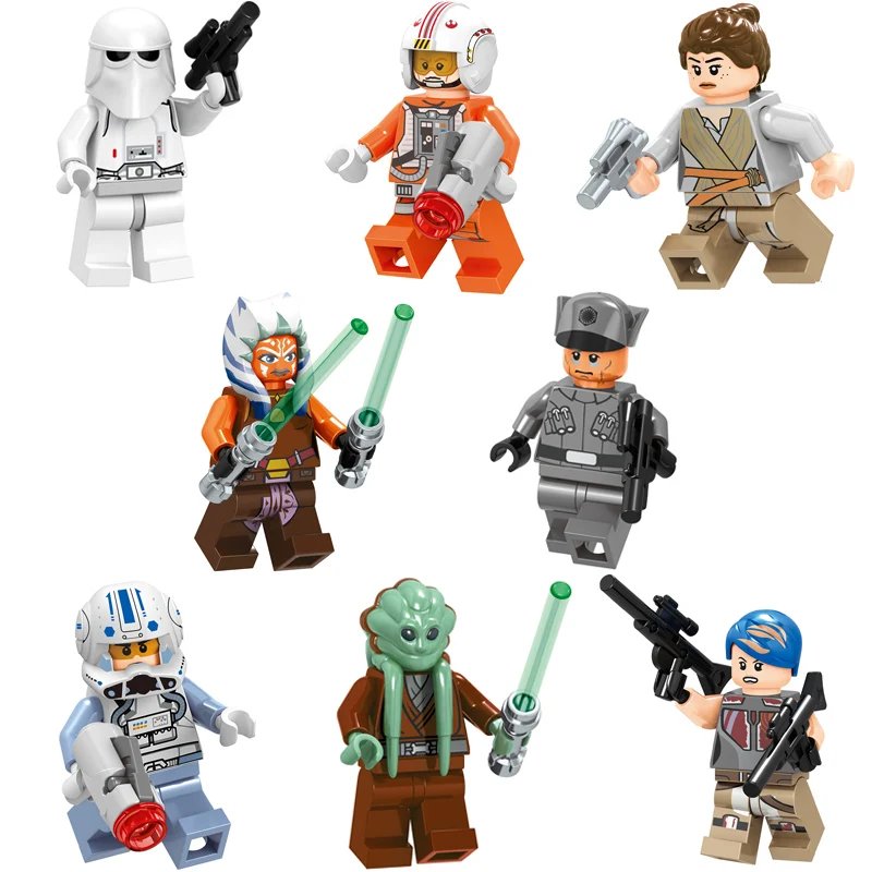 

Star Wars Skywalker Ahsoka Tano Luke Leia Han Solo Darth Vader Yoda Building Blocks toys Compatible with LegoINGlys Starwars