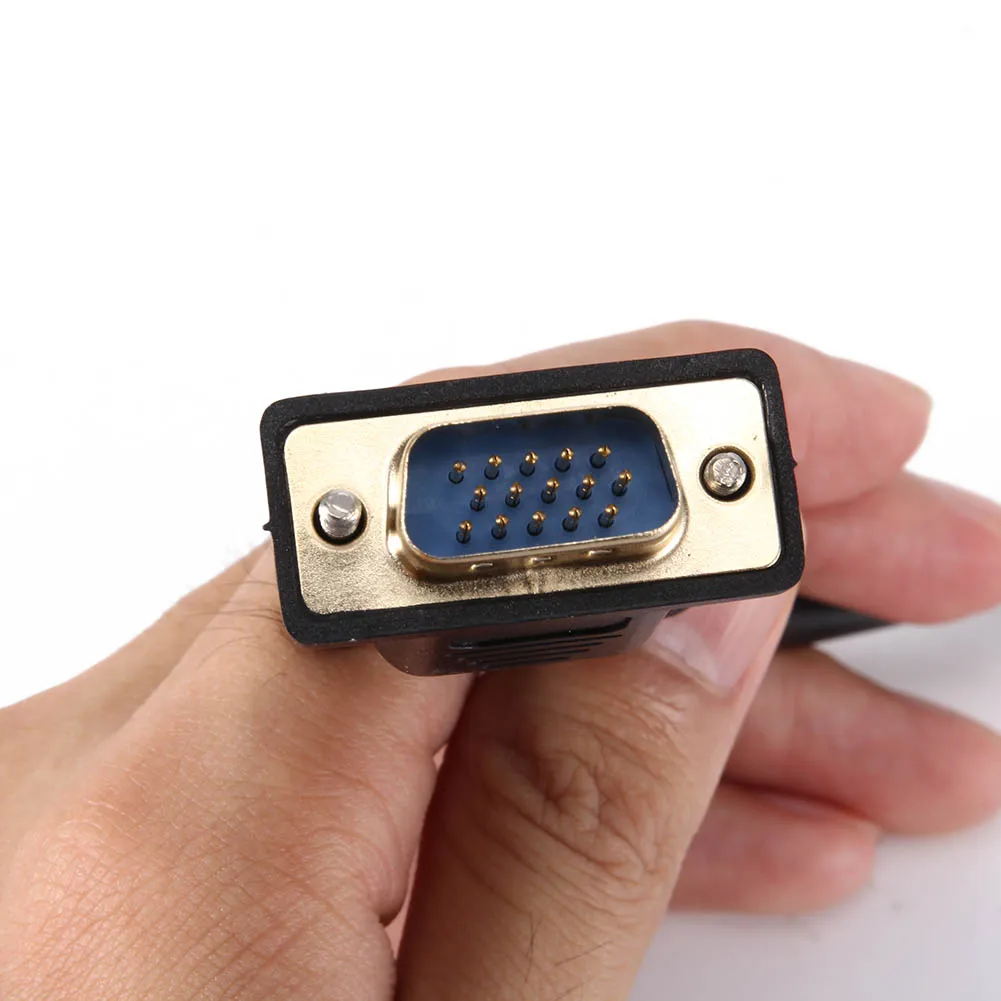 20cm VGA Male to Female Adapter Cable Connector 15 Pins Extension Cord for Monitors Projector TV GY88