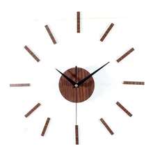 Новое поступление модные stickern 30-60 см EVA паста деревянные настенные часы цветные декоративные 3d diy настенные часы