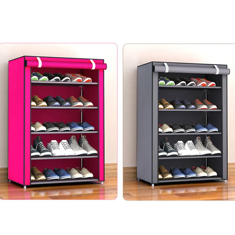 Non-woven Fabric Storage Shoe Rack Hallway Cabinet Organizer Holder 4/5/6 Layers Assemble Shoes Shelf DIY Home Furniture Non-woven Fabric Storage Shoe Rack Hallway Cabinet Organizer Holder 4/5/6 Layers Assemble Shoes Shelf DIY Home Furniture