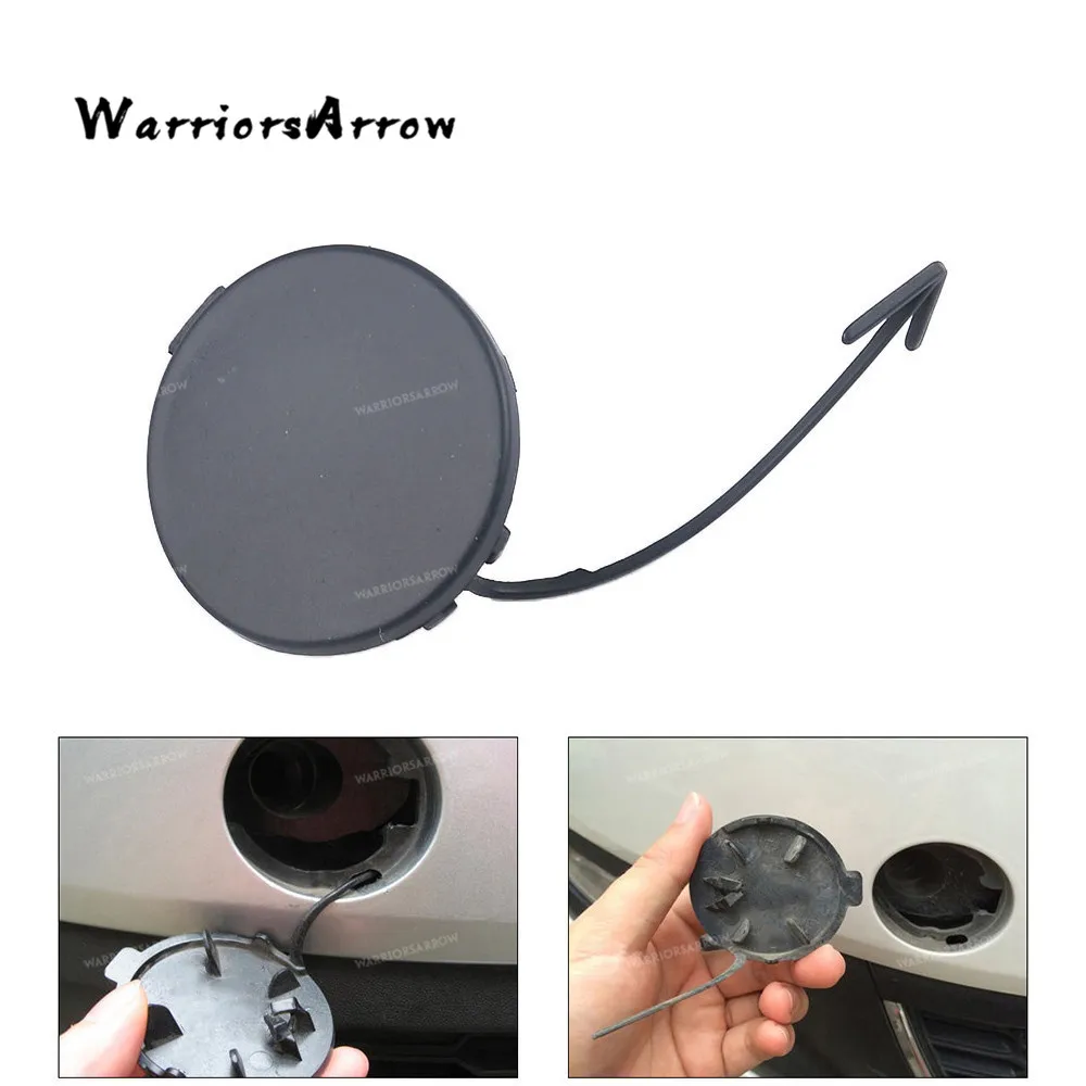 

WarriorsArrow Front Bumper Grille Tow Eye Cap Cover Unpainted For VW Jetta MK6 2011 2012 2013 2014 5C6807241