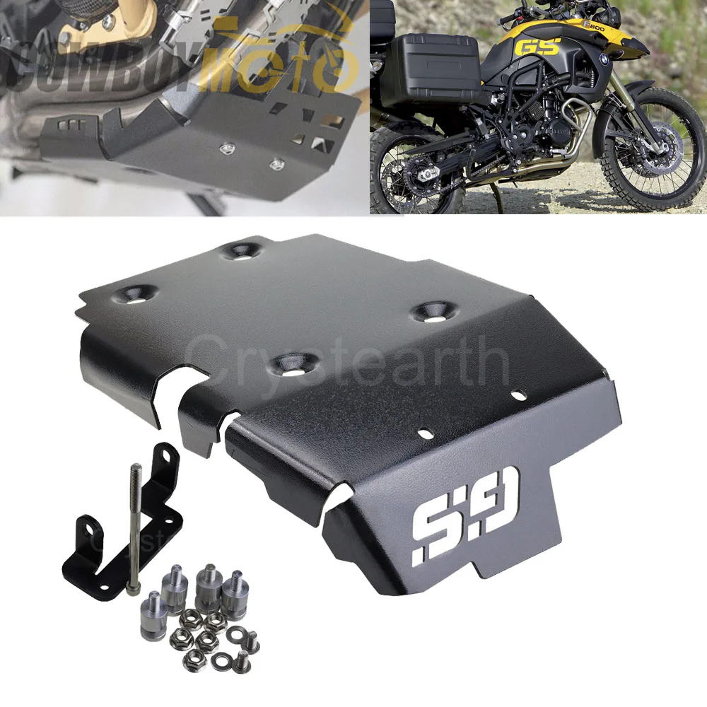 

Motorcycle Black Skid Bash Plate Engine Guard Lower Cover Frame Guard Mudguard Base Plate For BMW F650GS F700GS F800GS