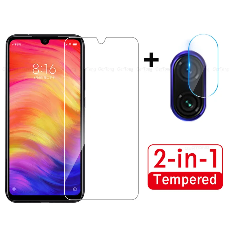 

2-in-1 Camera Lens Film Note7 Tempered Glass For Xiaomi Redmi Note 7 Screen Protector On Redmi Note 7 Pro Phone Protective Glass