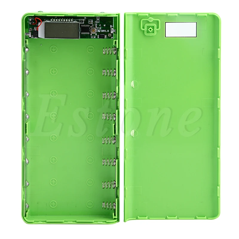 

New USB Power Bank Charger Case DIY Pack 8pcs 18650 Battery Holder for Mobile Phone hot