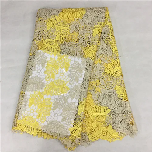 

Embroidery Polyester Lace Fabric High Quality African Lace Fabric For Bridal African Guipure Lace