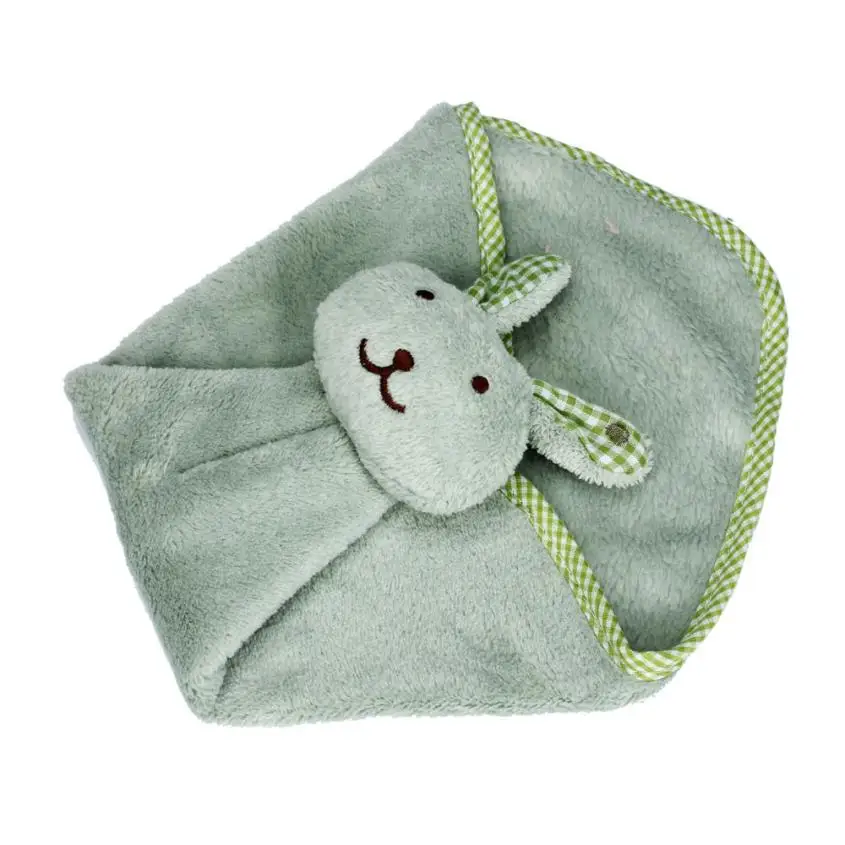 Кухонное мультяшное подвесное полотенце мягкое полотенце для рук носовые платки для женщин хлопчатобумажные носовые платки для мужчин Хлопковое полотенце - Цвет: Зеленый