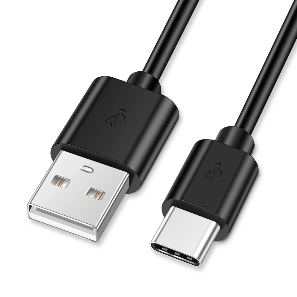 Олаф usb type-C кабель для huawei mate 20 Pro USB-C мобильный телефон Быстрая зарядка USB зарядное устройство кабель для samsung Galaxy S9 S8 Plus - Цвет: Black