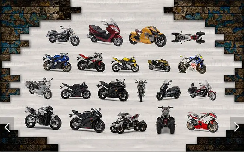 Ностальгия Ретро всемирно известный мотоцикл фон большой Фреска гостиная бумага спальня исследование обои