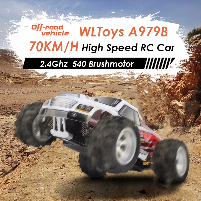 Wltoys A979 B Радиоуправляемый автомобиль 1:18 2 4G 4WD 70 км/ч пульт дистанционного