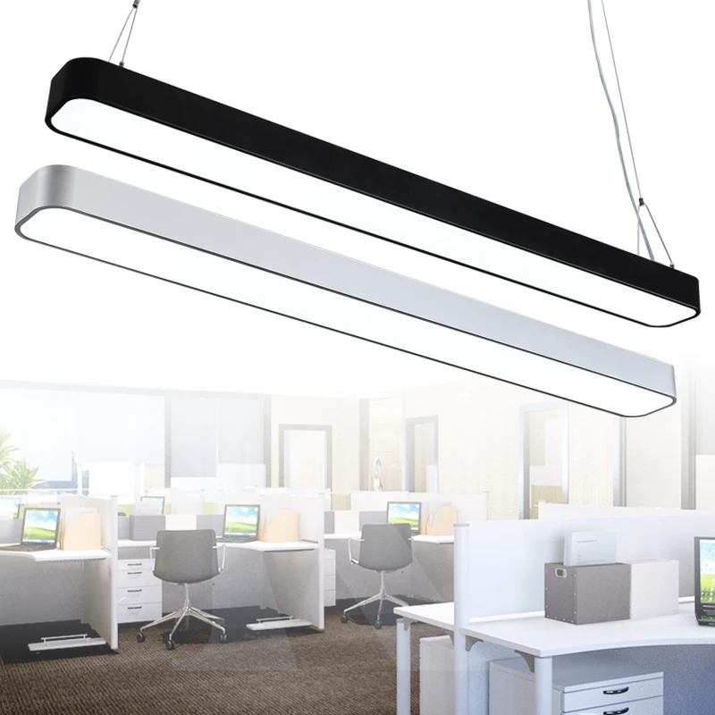 Us 89 99 Office Pendant Lamps Modern Lights Minimalist Rounded Border Led Rectangular Aluminum Narrow Strip Zcl In Us 89 99 Office Pendant Lamps Modern Lights Minimalist Rounded Border Led Rectangular Aluminum Narrow Strip Zcl In