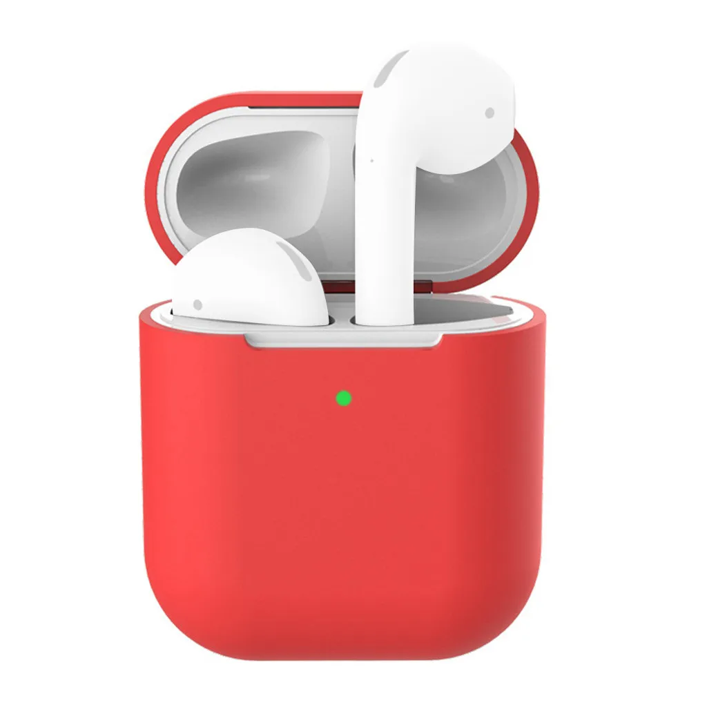 

Real Carbon Fiber Case For Apple AirPods 2 Wireless Charging Case Real Carbon Fiber Shockproof LED Cover Earphone Accessories