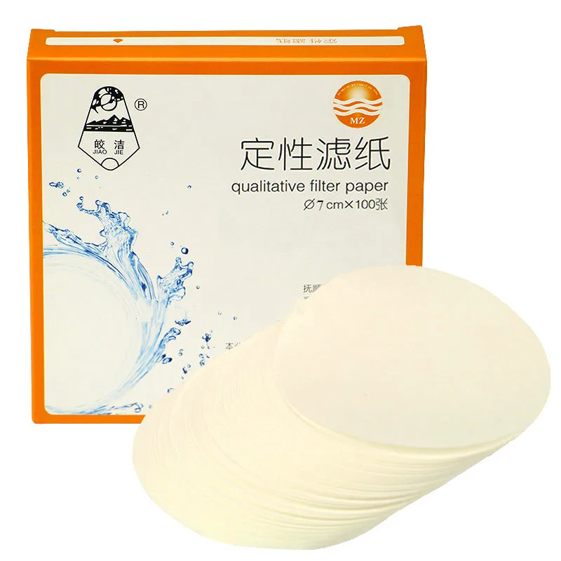 

100 DISCS /bag Diameter 7 cm Qualitative filter paper Teaching instrument