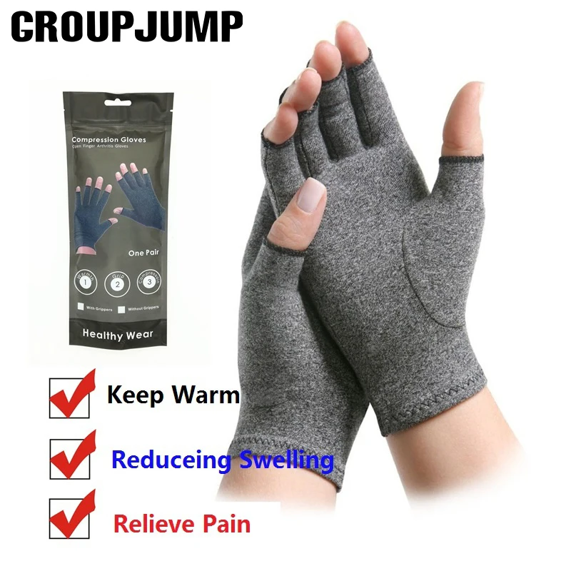 GROUPJUMP New Fashion Warm Fingerless Wrist Relieve Pain Reduce