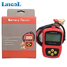 Auto diagnostic tool Motorcycle 12 volt battery load Tester Analyzer Micro-30 with Multi-Language cca battery tester