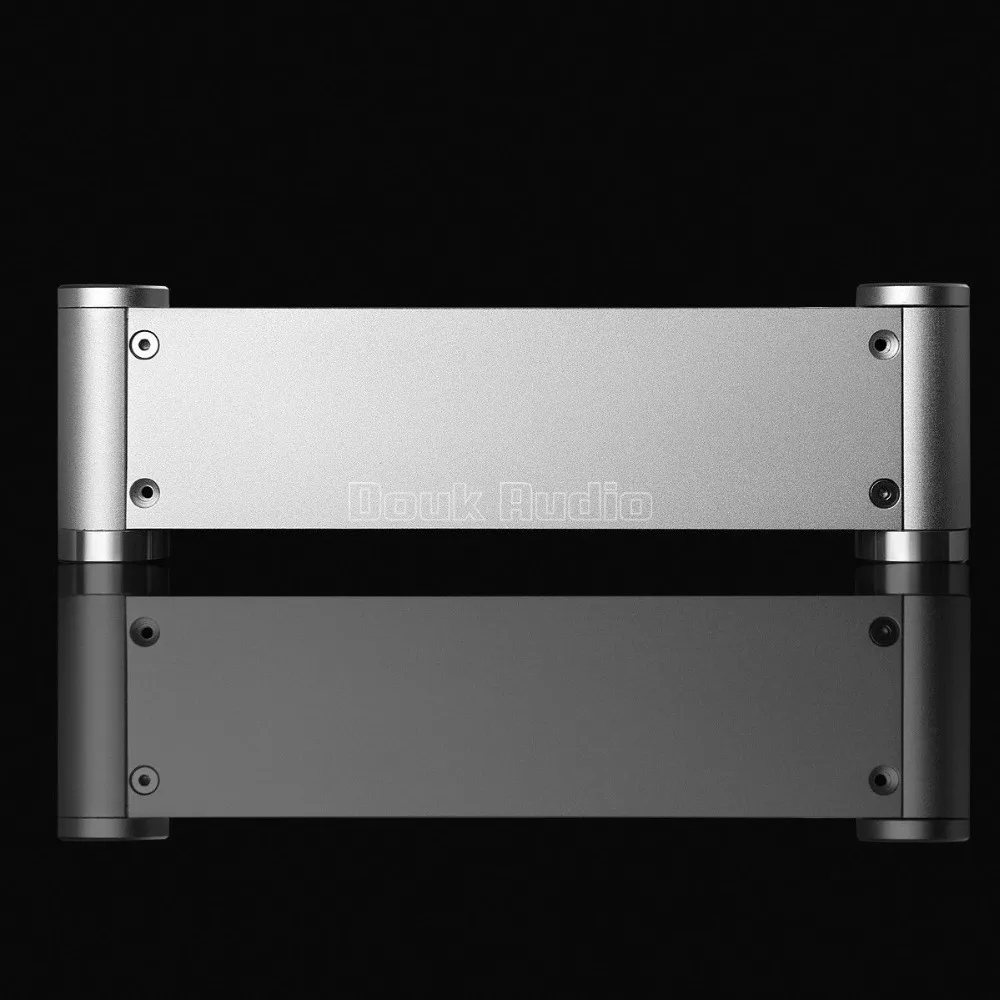 Nobsound Aluminium Enclosure Silver Chassis Preamplifier Case DAC Box Headphone Amp House