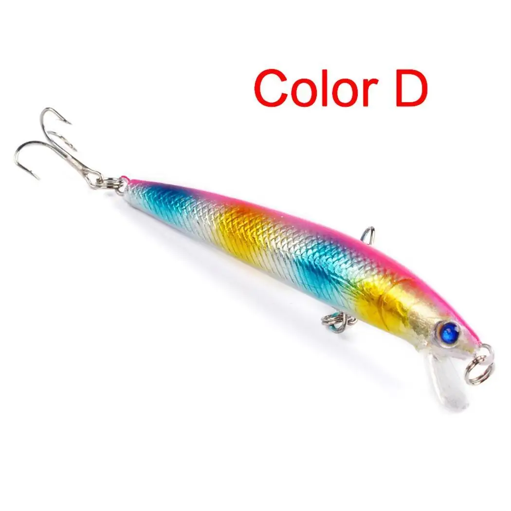 

Durable Reusable Fishing Lures Fishing Bait With Hook Fishing Tool 8.5g Color A-Color I