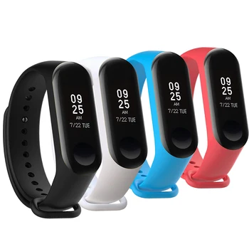 

Pack of4A Strap For Xiaomi Mi Band 3,Silicone wrist strap For xiaomi mi band 3 accessories bracelet Miband3 Strap