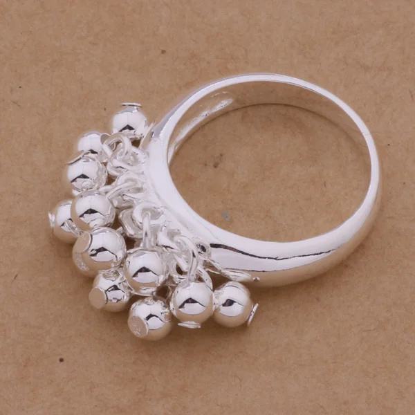 

Cute Silver Jewelry Small Ball Ring Gift For Friend AR284