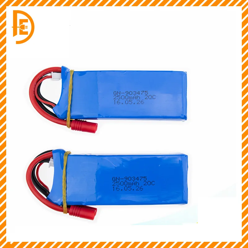 Lipo 2S RC font b Drone b font Syma X8C Lipo Battery 7 4V 2500mah 2pcs