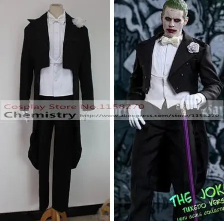 

Suicide Squad Jared Leto Cosplay tailcoat Batman Joker Costume