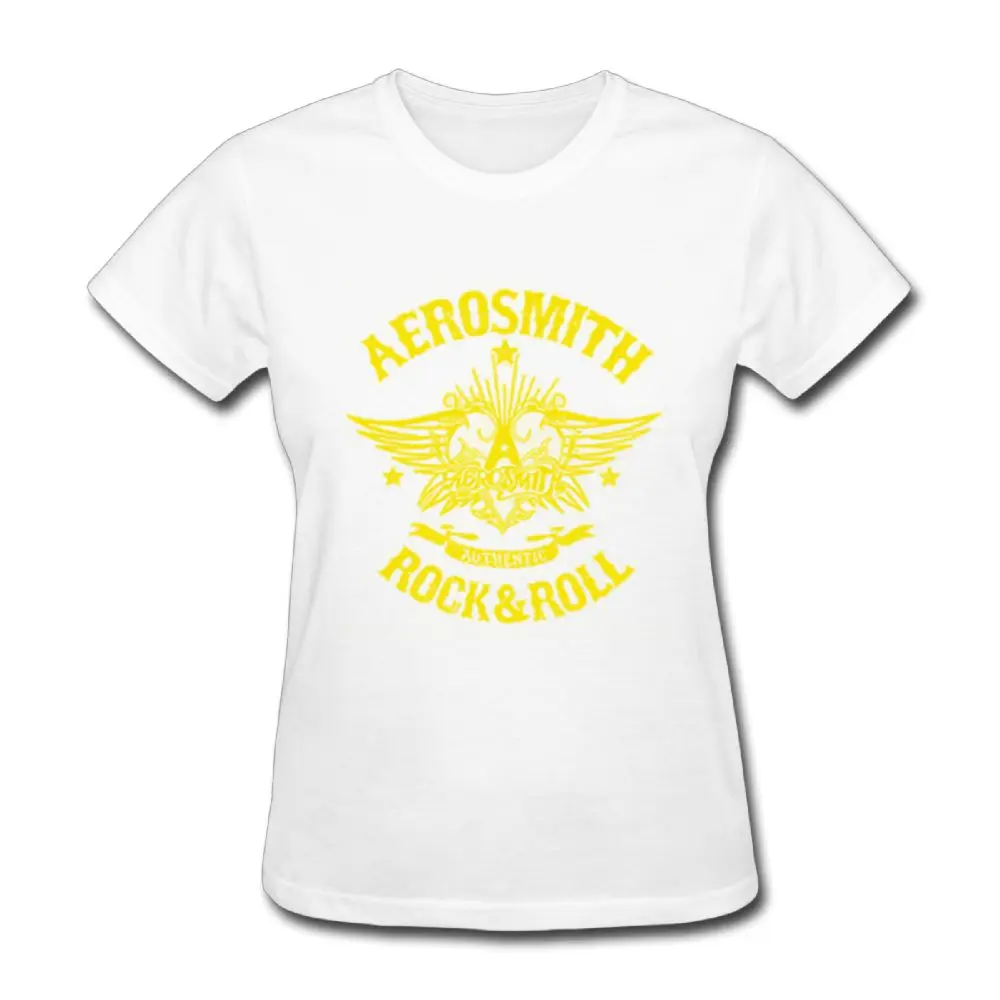 SAMCUSTOM 3D печати Aerosmith футболки для Для женщин Harajuku Забавный код Топы Леди Повседневное короткий рукав Футболка Топы - Цвет: Цвет: желтый