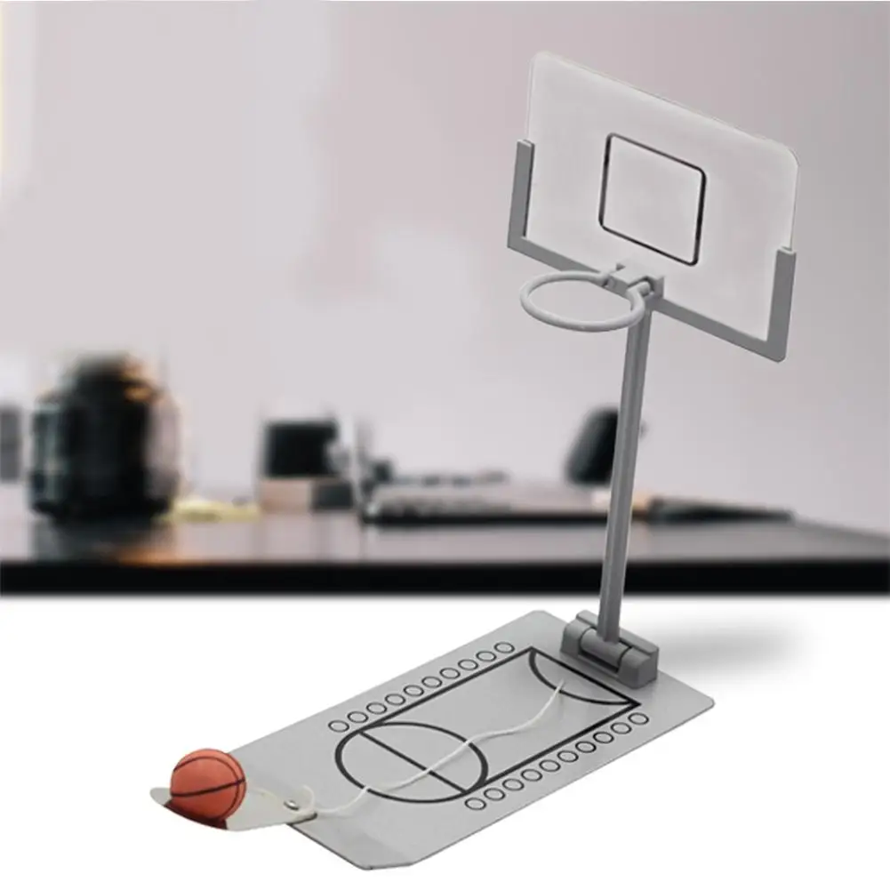 LeadingStar Kids Toy Desk Ball Finger Basketball Rack Metal Desktop