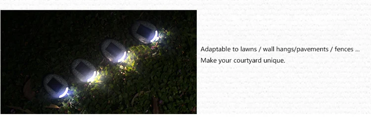 DE.SOUL Solar Rechargeable LED Solar Light Bulb Stone Lamp Outdoor Garden Lamp Decoration Wall Light Waterproof 04