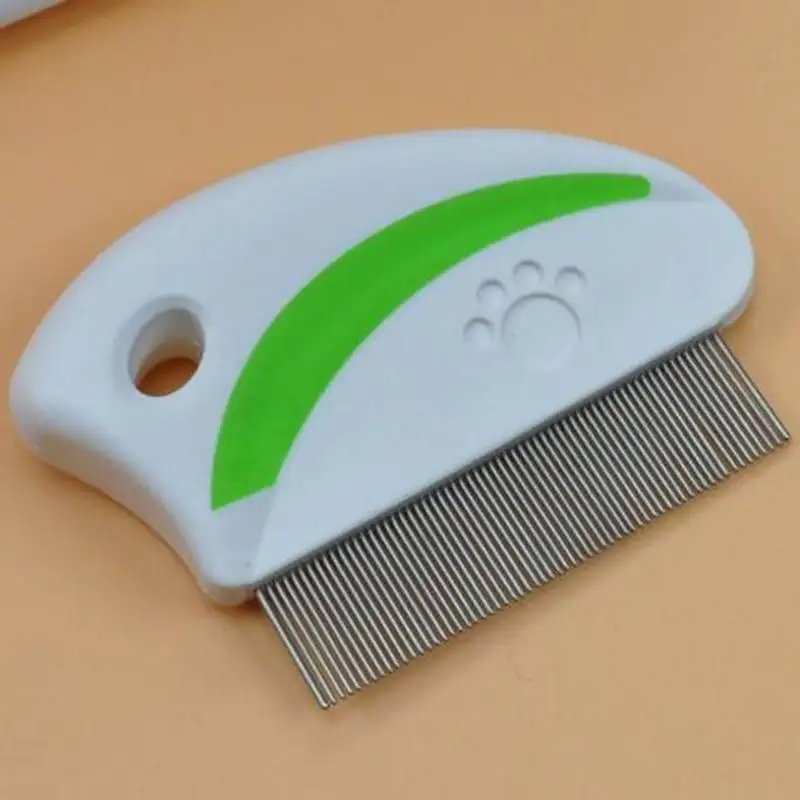 Good quality 8CM stainless steel tine lice comb massage hair brush as