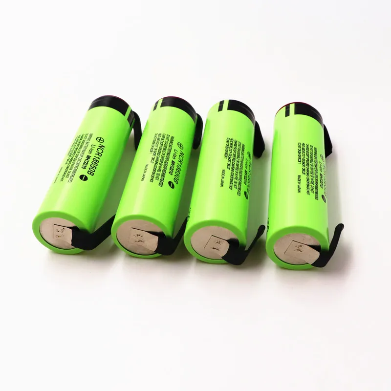 Высокоемкая оригинальная NCR18650B 3,7 V 3400mAh 18650 перезаряжаемая литиевая батарея для Panasonic батарея+ DIY никелевая деталь