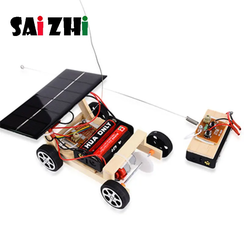 

Saizhi Diy Solar Remote Control Car Developing Intellectual STEM Toy Science Experiment Kit kids Lab Set Birthday Gift SZ3240