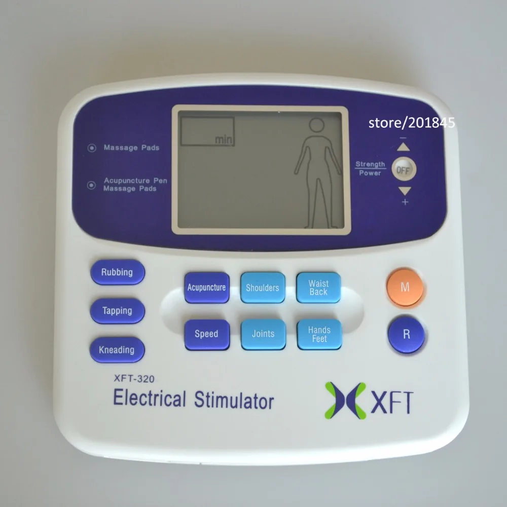 Digital da Unidade com um Bloco de Eletrodo para Saudável Novo Estimulador Elétrico Massageador Relaxamento Corporal Xft-320 Dual Dezenas Terapia Máquina 9 High Quality