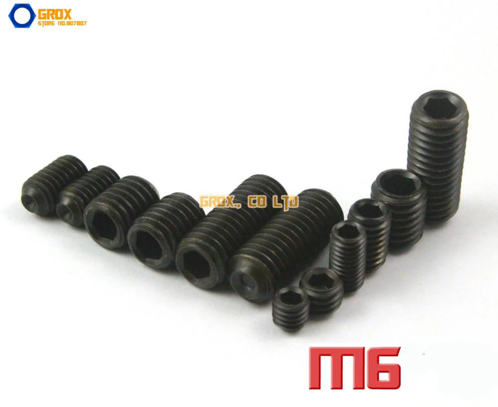 M6 Grub Screws Cup Point Hex Socket Set Screw 12.9 Grade Alloy Steel
