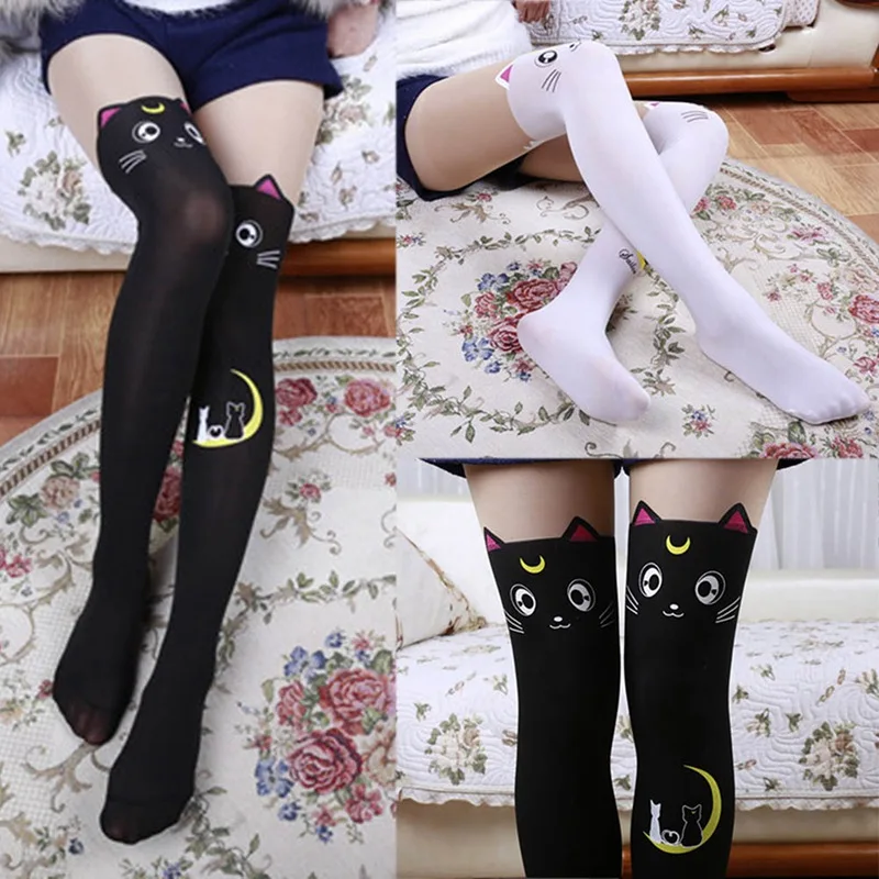 1 шт Для женщин сексуальная девушка Колготки леди весна осень Cat колготки Черный и