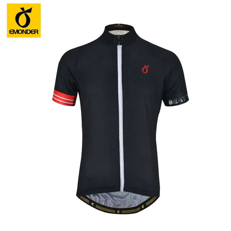 Новая мужская велосипедная Джерси с коротким рукавом, сетчатая дышащая велосипедная рубашка, черная белая быстросохнущая альпинистская профессиональная команда, велосипедная одежда - Цвет: Red