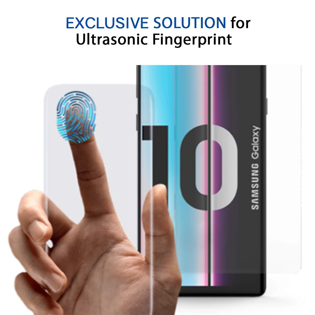 Liquid UV Tempered Glass Screen Protector for Samsung Galaxy S10 Plus Ultrasonic Fingerprint HD