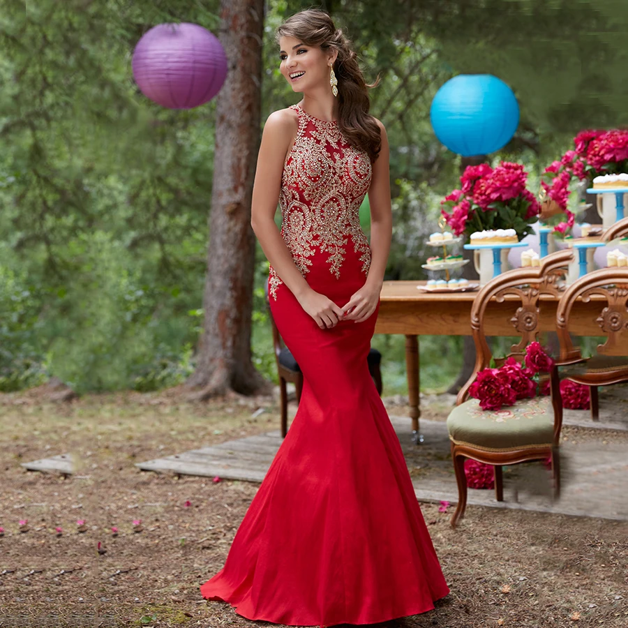 Plus Size Trumpet Prom Dress