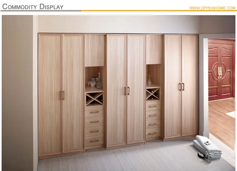 Guangzhou OPPEIN Hanging Bedroom Wardrobe with Drawers