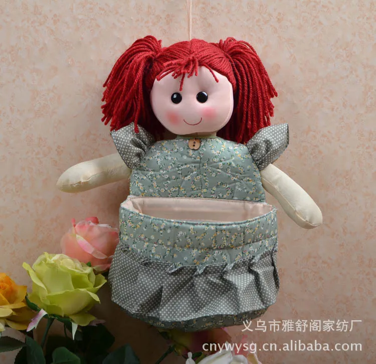 

Cute Little Girl Style Door Wall Hanging Storage Bag 1 Pocket Closet Organizer Bag Tidy Rack Holder Free Shipping