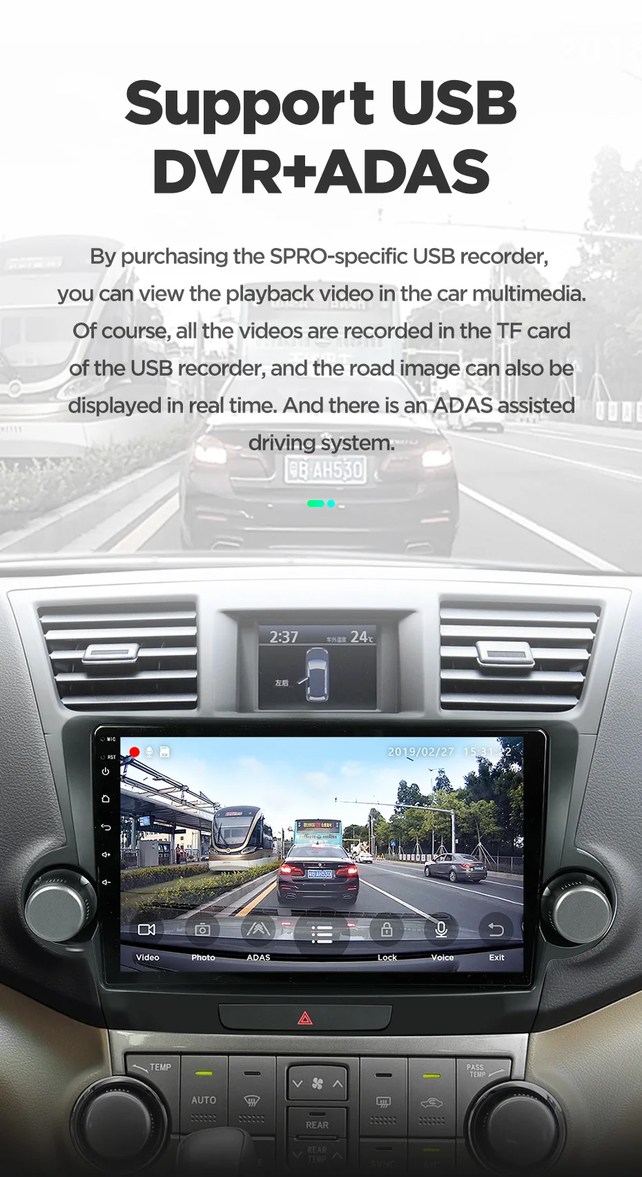 Top TEYES SPRO Car Radio Multimedia no 2 din android Video Player Navigation GPS For Toyota Highlander 2 XU40 2007-2013 15