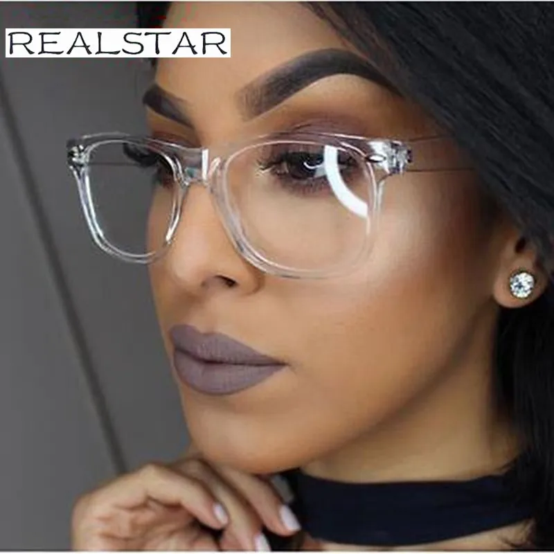 Прозрачная оправа REALSTAR очки для женщин оптические близорукости прозрачная