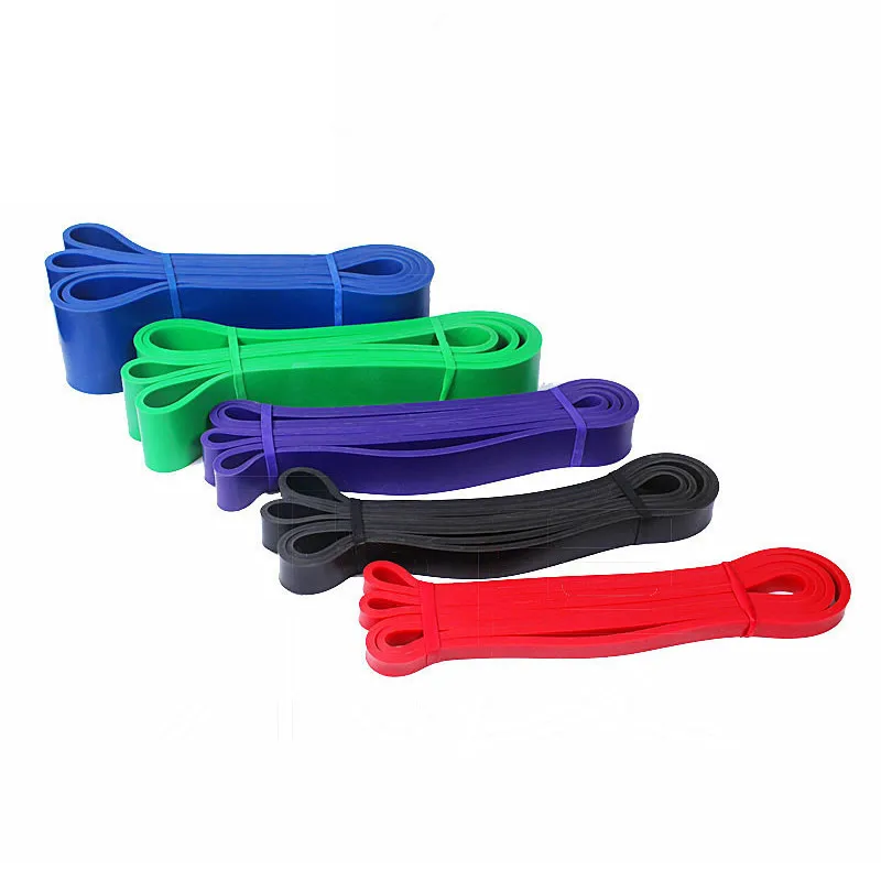  Natural Latex Pull Rope Power Lifting Assistant Loops Fitness Resistance Bands Stretching Rubber Ba