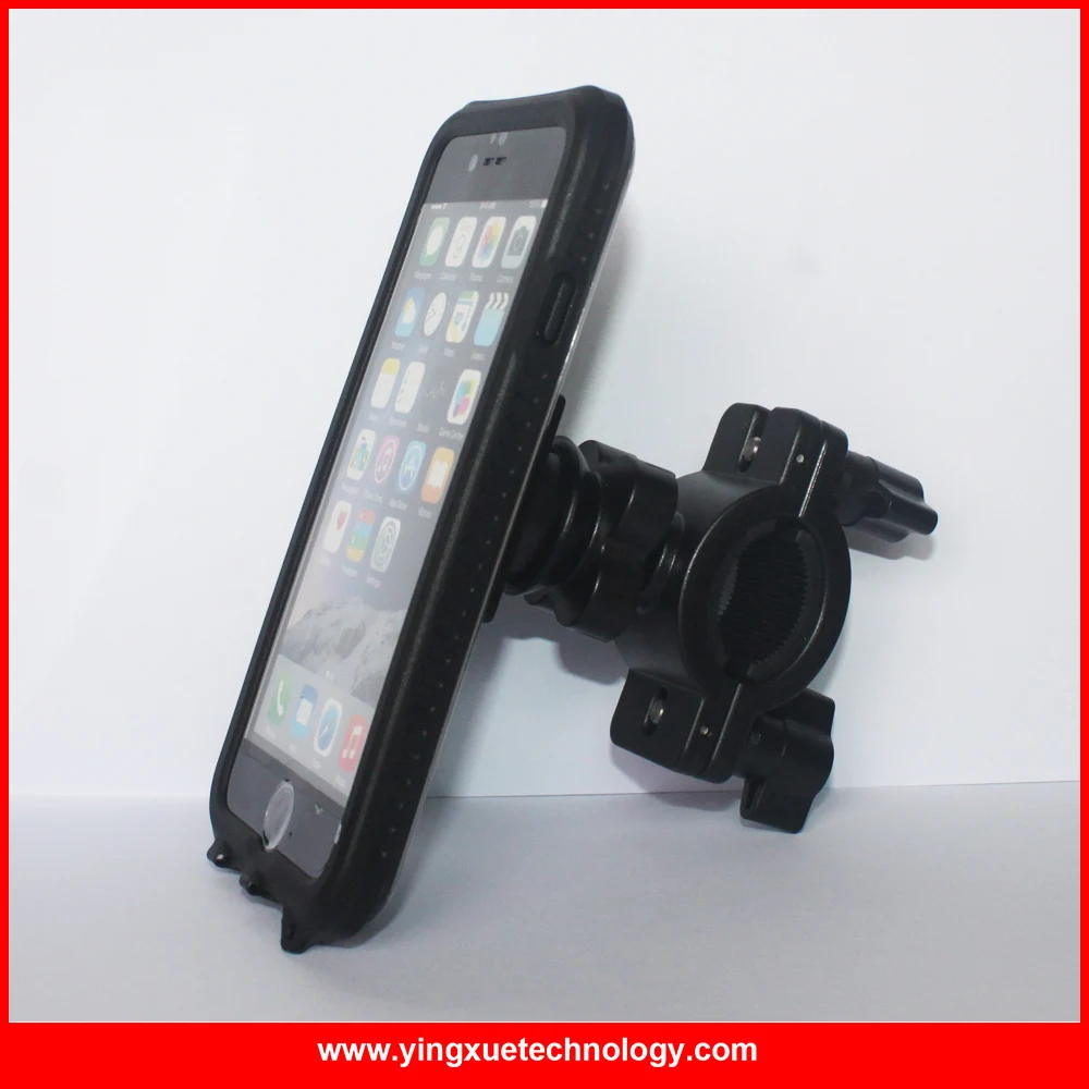 Waterproof Bike Phone Mount Holder Case Bicycle Handlebar Rail Mount with Waterproof Holster