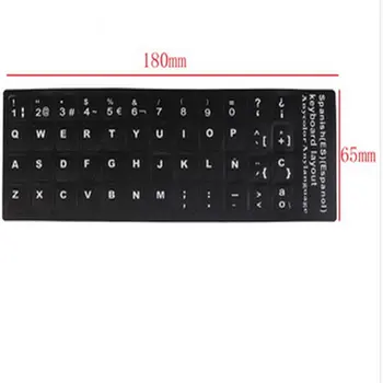 

(10pcs) Black Russia Letters Super Durable Russian Keyboard Sticker Alphabet for all kinds of keyboard MEAFO